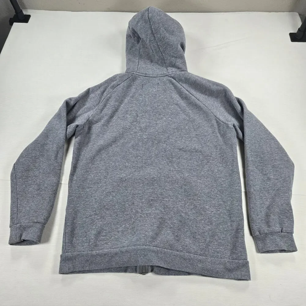 Nike Air Jordan Essential Fleece Lined Full Zip Grey Hoodie Men's Size Medium‎